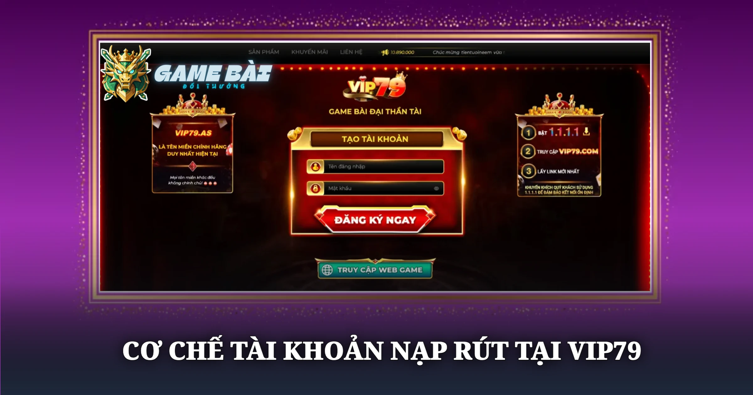 Phân Tích Cổng Game Vip79 Qua Trải Nghiệm Thực Chiến 3 Cơ Chế Tài Khoản Nạp Rút Tại Vip79