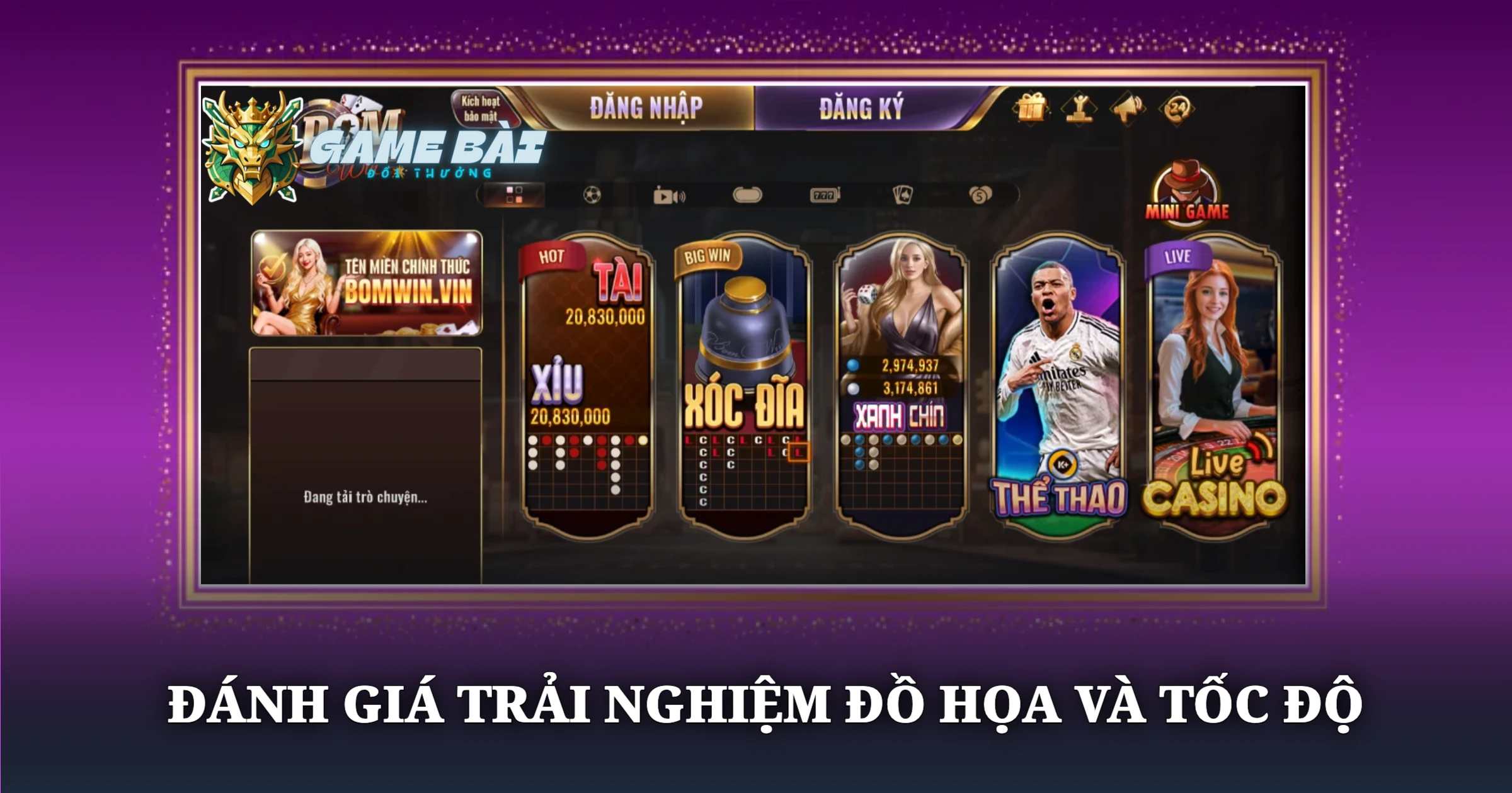 Review Đánh Giá Cổng Game Bomwin Thực Chiến Mới Nhất 2 Đánh Giá Trải Nghiệm Đồ Họa Và Tốc Độ