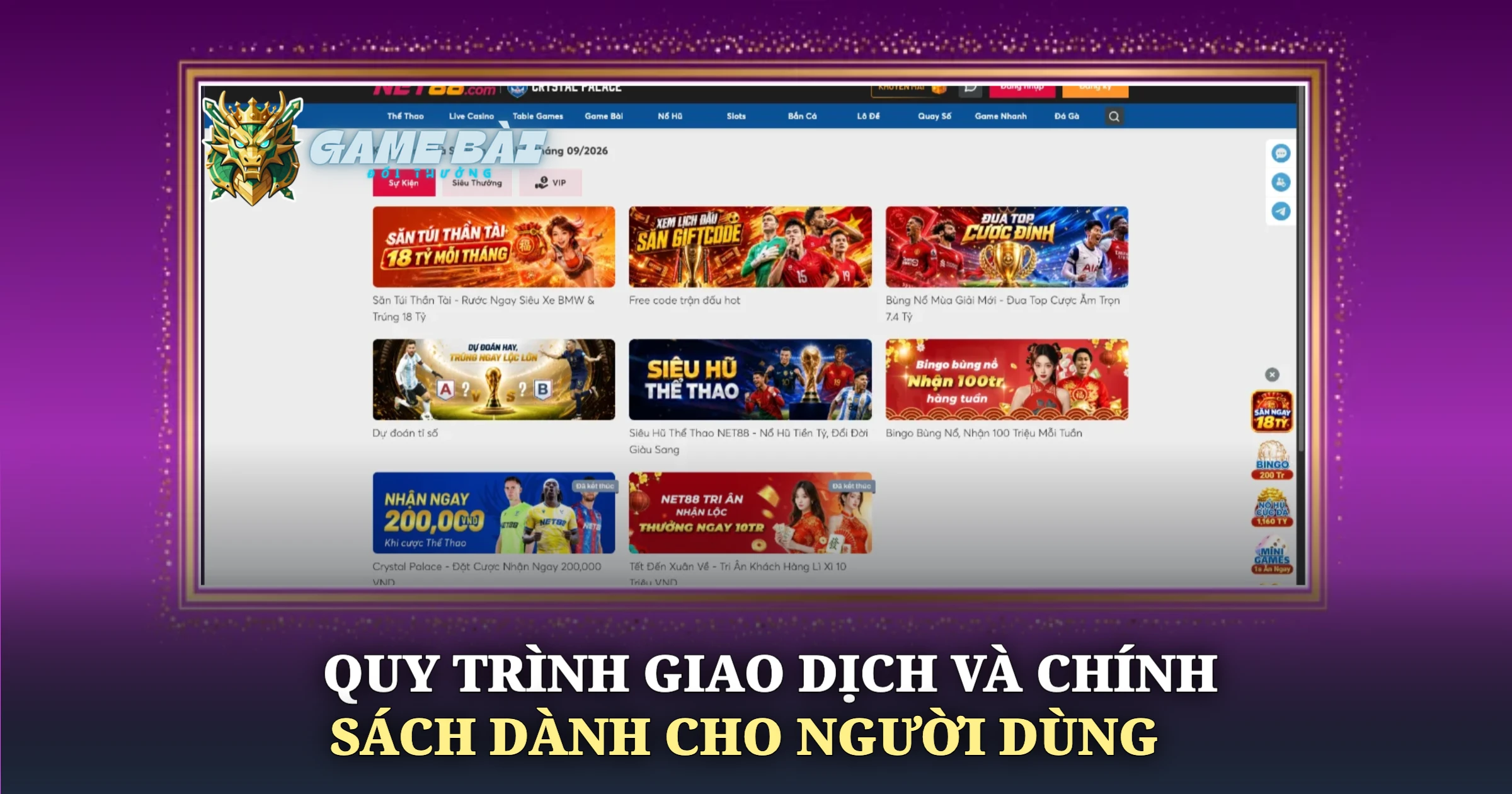 Quy Trình Giao Dịch Và Chính Sách Dành Cho Người Dùng