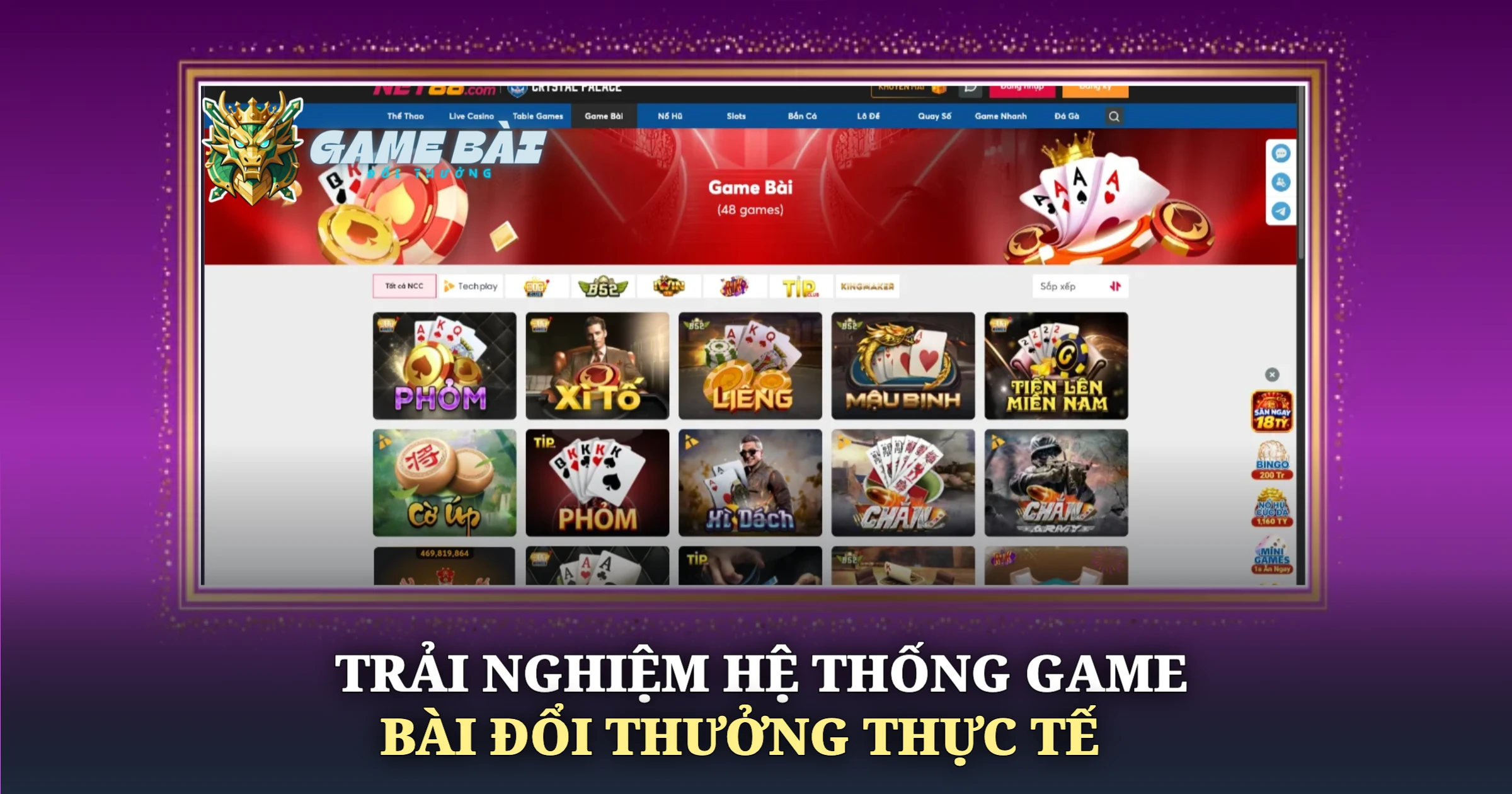 Trải Nghiệm Hệ Thống Game Bài Đổi Thưởng Thực Tế